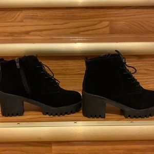 Black 3 inch ankle boots